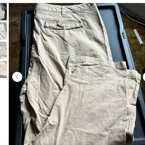 Old navy high rise boyfriend adjustible wasist boyfriend khaki Pants - Picture 1 of 2
